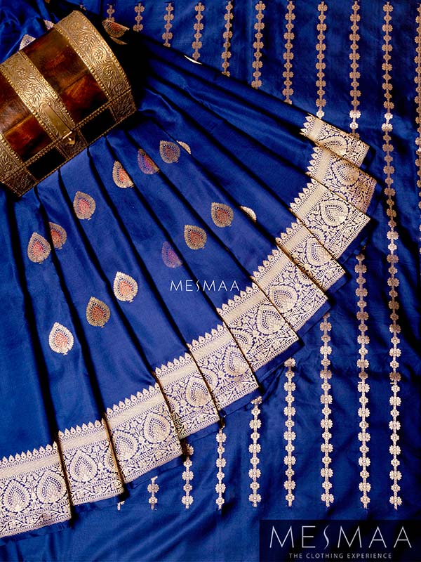 Pure banarasi katan silk saree