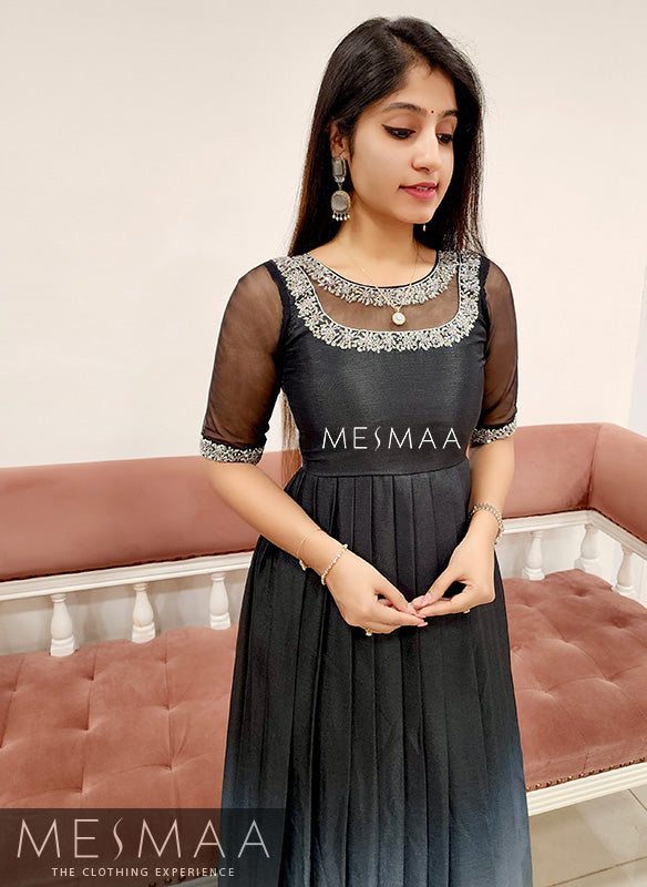 Black - grey ombré gown