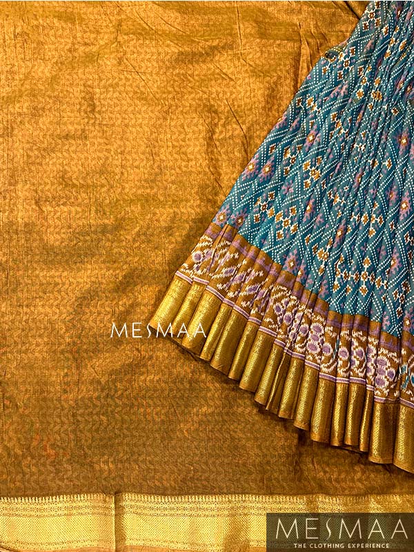 Patola printed semi silk saree