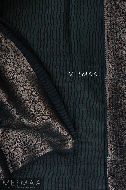 Pure duppion silk saree