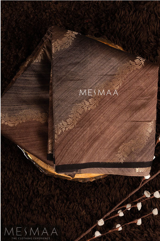 Pure duppion silk saree