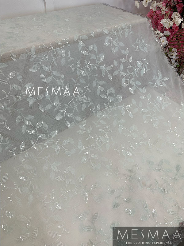 Pastel organza saree