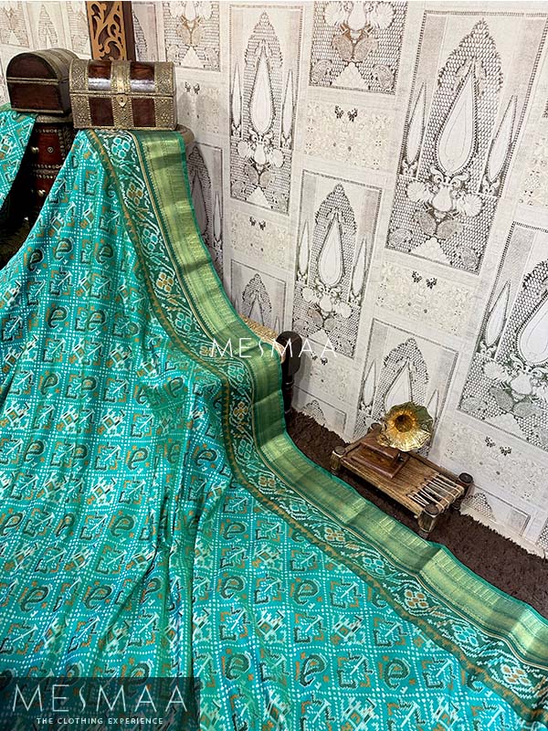 Patola printed semi silk saree