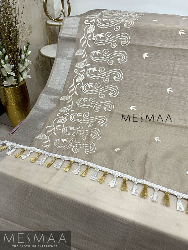 Pure cotton chikankari