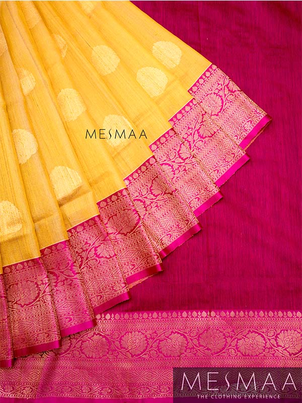 Pure moonga banarasi silk saree