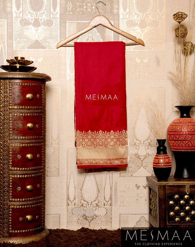 Pure banarasi katan silk saree