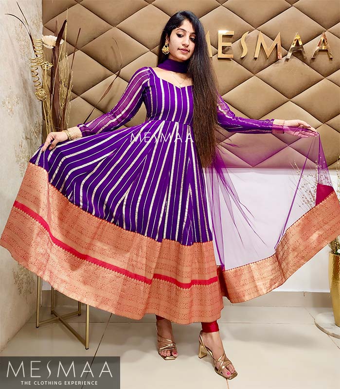 Violet Red anarkali