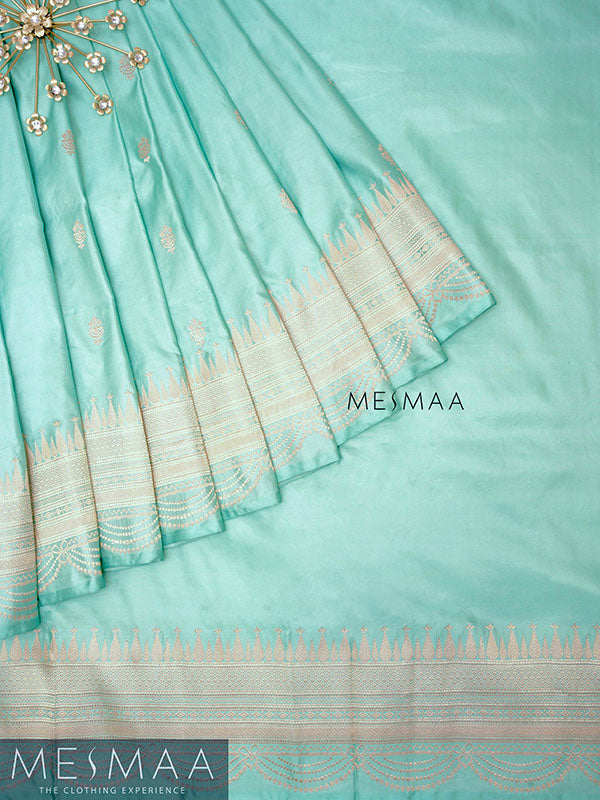 Pure banarasi katan silk saree