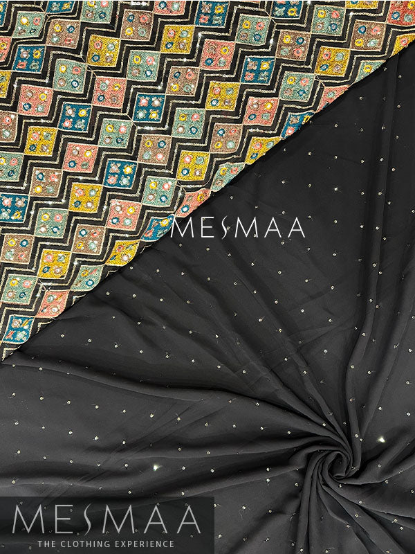 Lavender embroidered gown