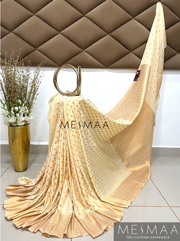 Semi banarasi georgette saree