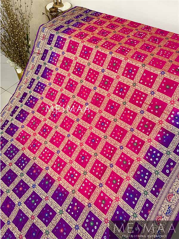 Bandhani printed saree
