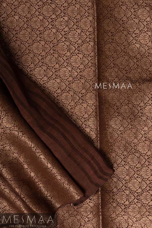 Pure duppion silk saree