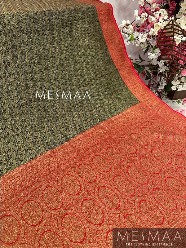 zari checks silk saree