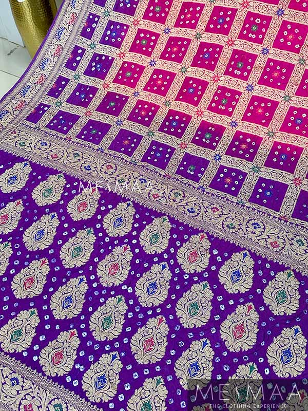 Bandhani printed saree