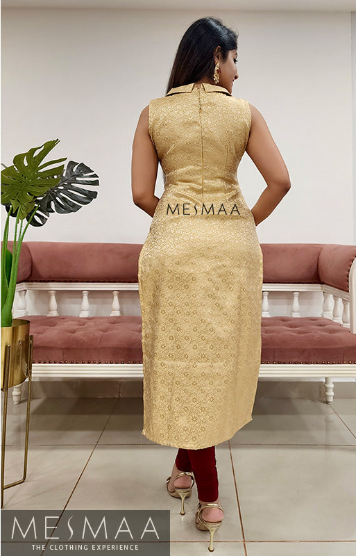 Beige banaras Kurti
