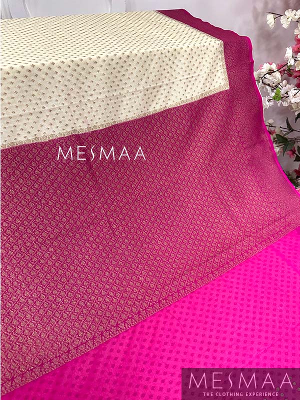 Silk saree with banarasi border