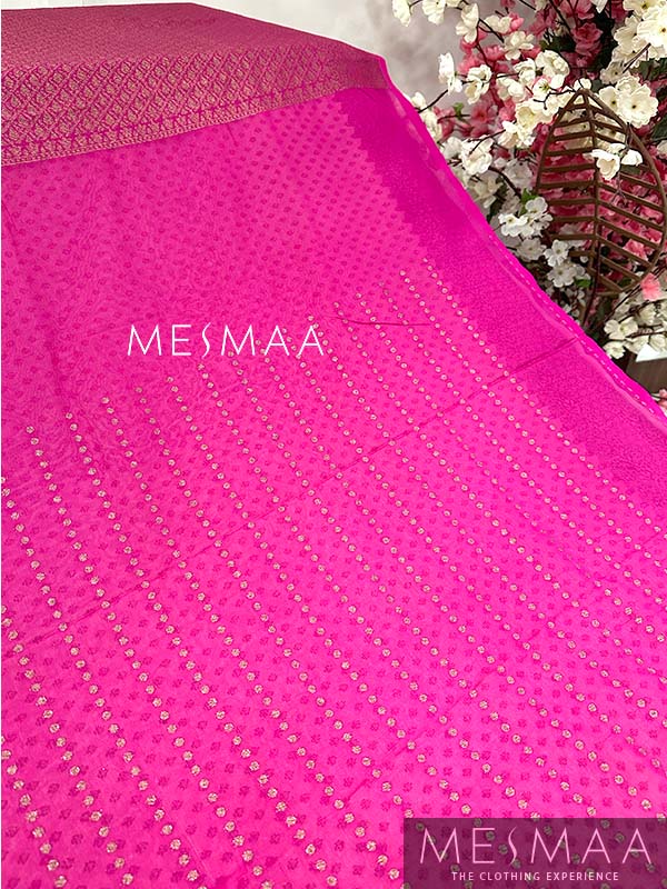 Silk saree with banarasi border