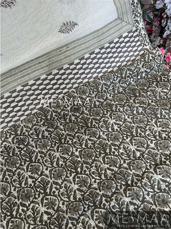 Cotton printed saree