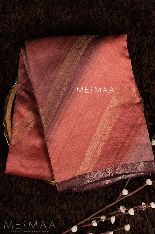 Pure duppion silk saree