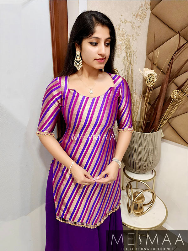 Shades of purple sharara set