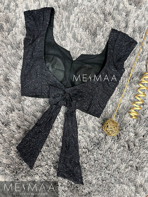 Black sequin blouse