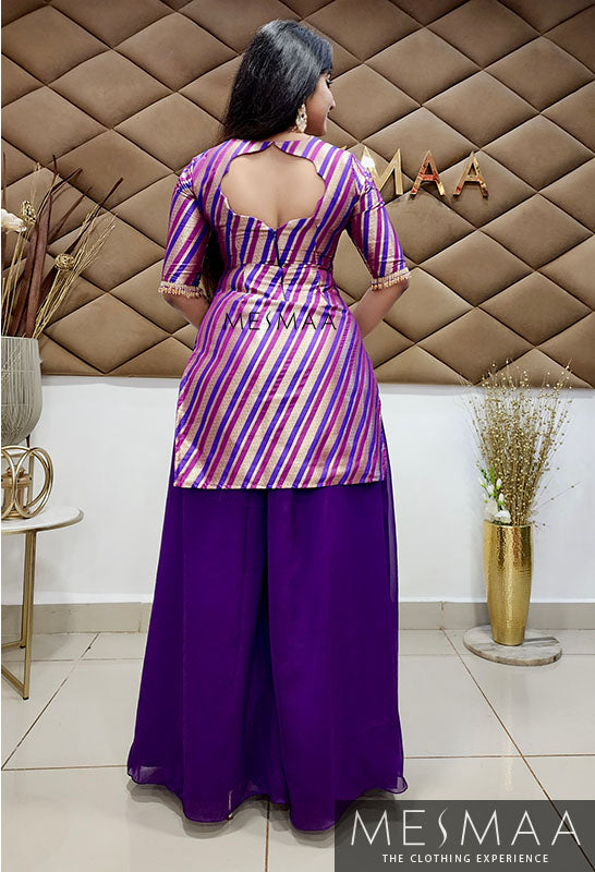 Shades of purple sharara set