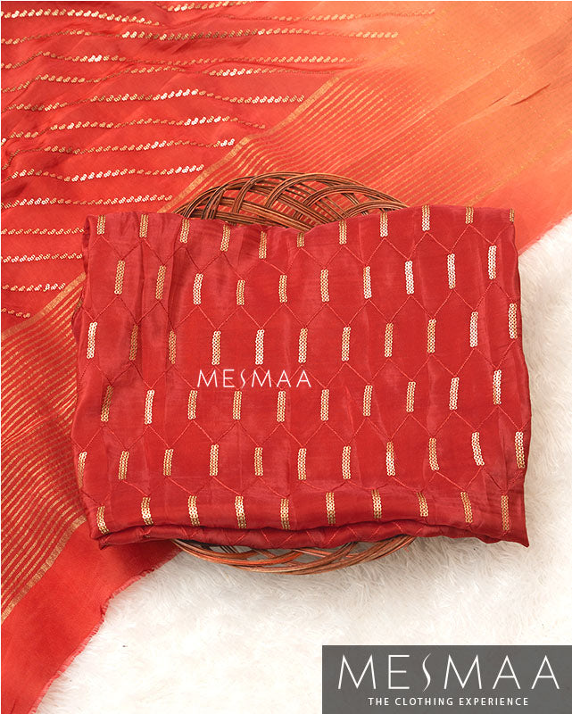 Pure chinon silk ombre sarees