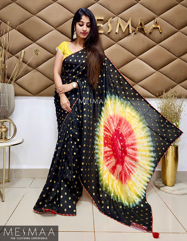 Tie & Dye Dola silk sarees