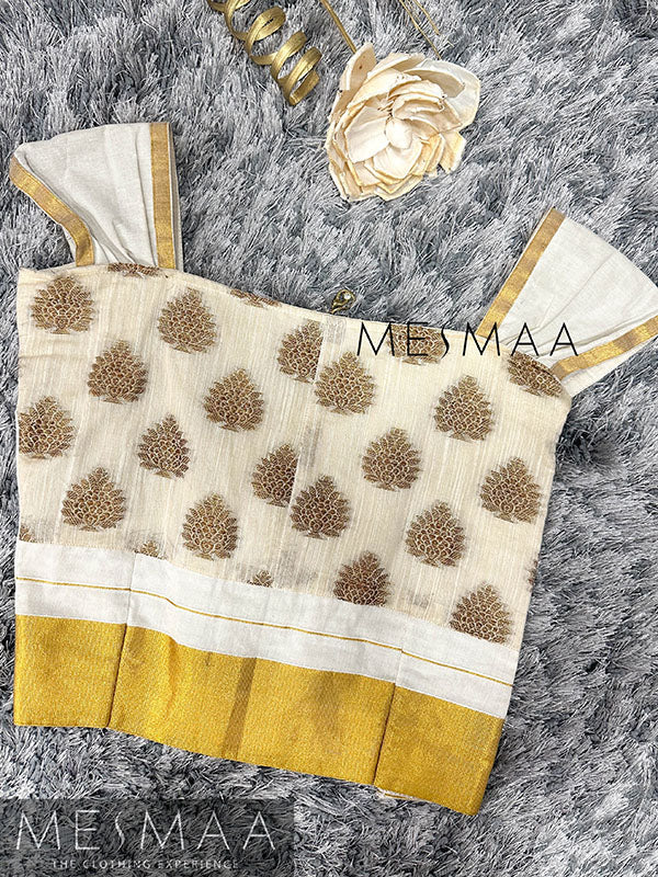 Half white crop top.