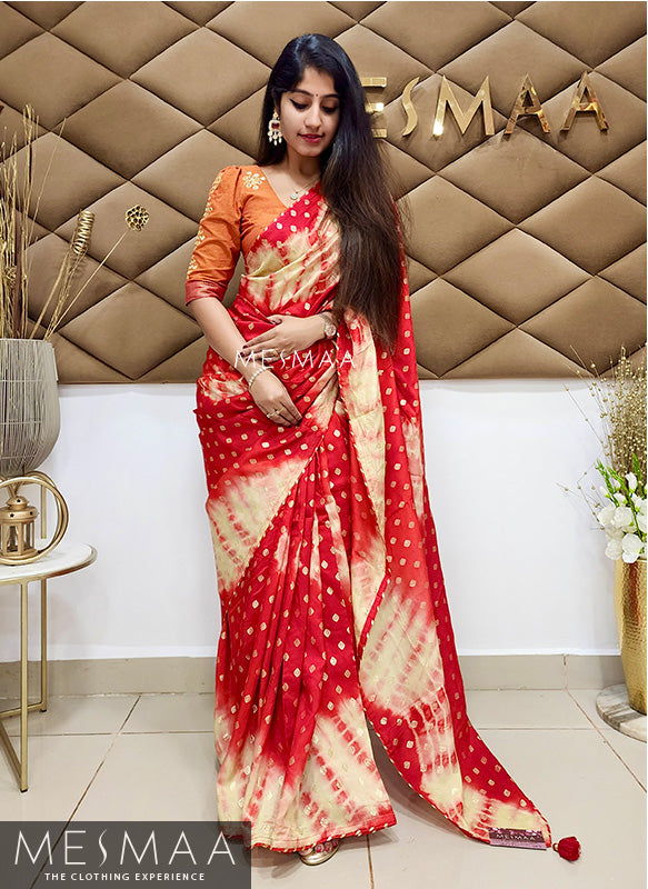 Tie & Dye Dola silk sarees