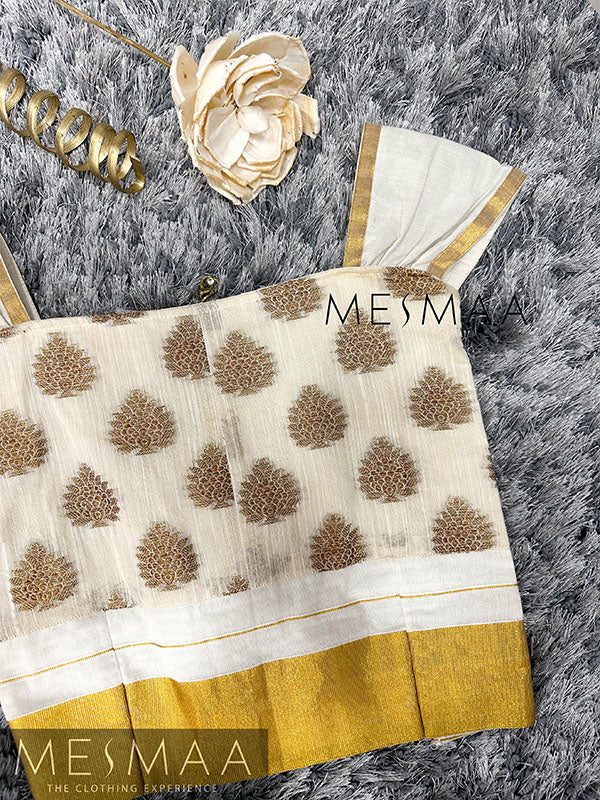 Half white crop top.