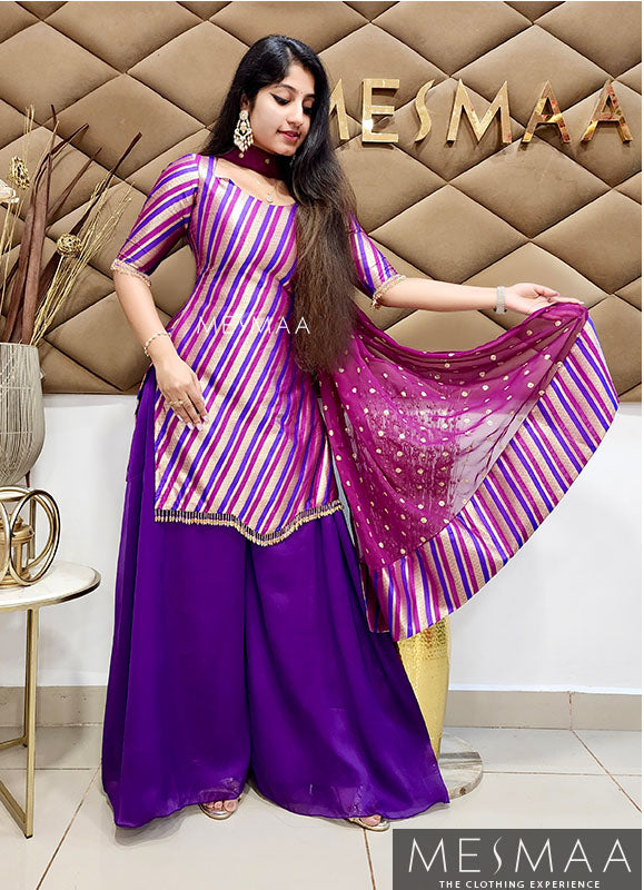 Shades of purple sharara set
