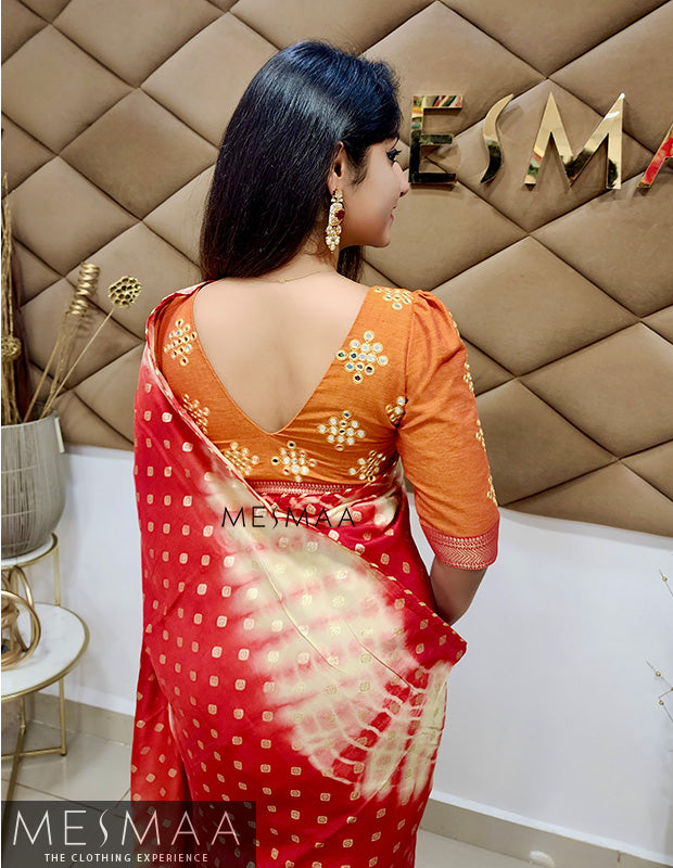 Tie & Dye Dola silk sarees