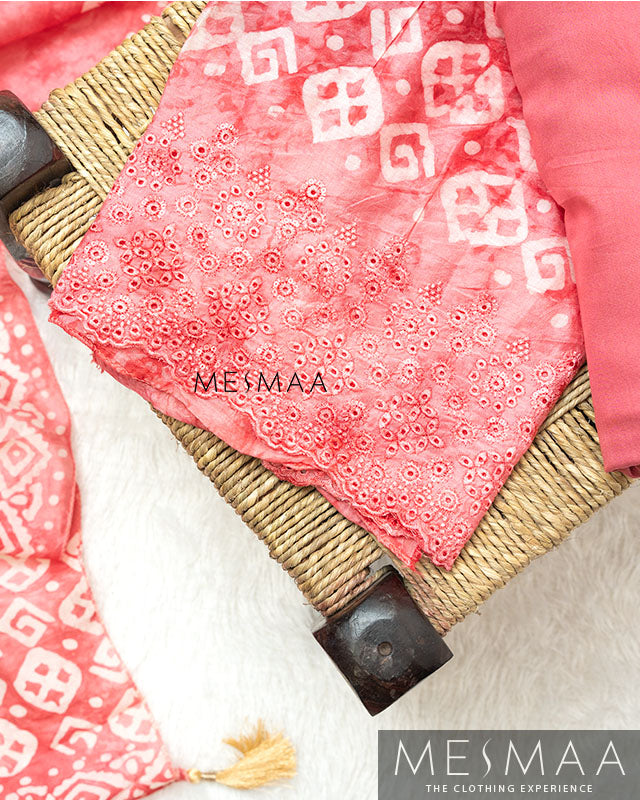 Chanderi silk with jaipur print silk suits