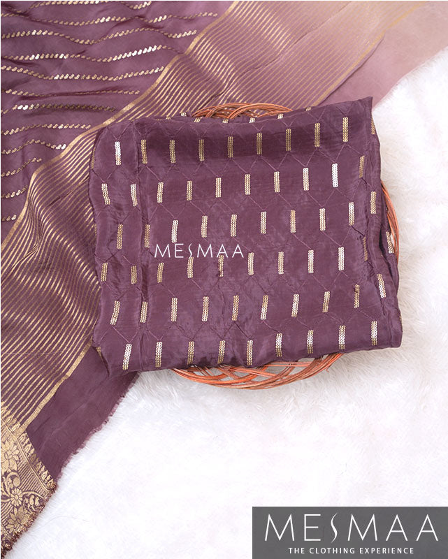 Pure chinon silk ombre sarees