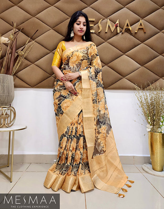 Organza saree