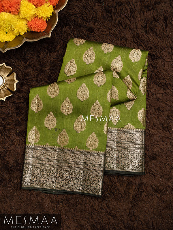 Pure chiniya silk saree