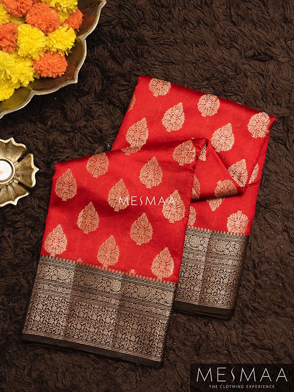 Pure chiniya silk saree