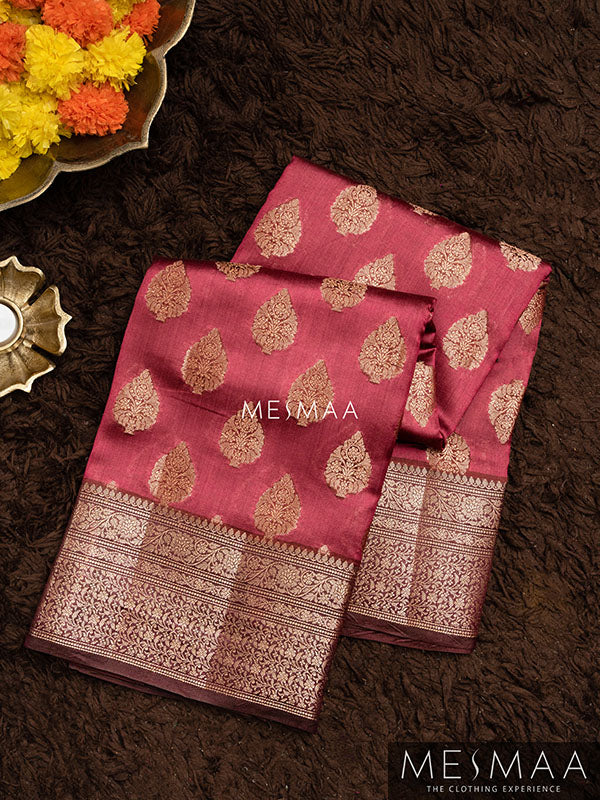 Pure chiniya silk saree