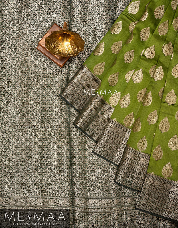 Pure chiniya silk saree