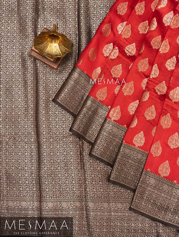 Pure chiniya silk saree