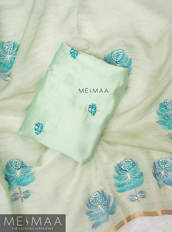 Tissue organza saree