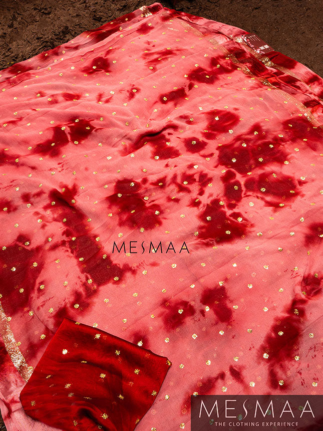 Tie-Dye Georgette Saree