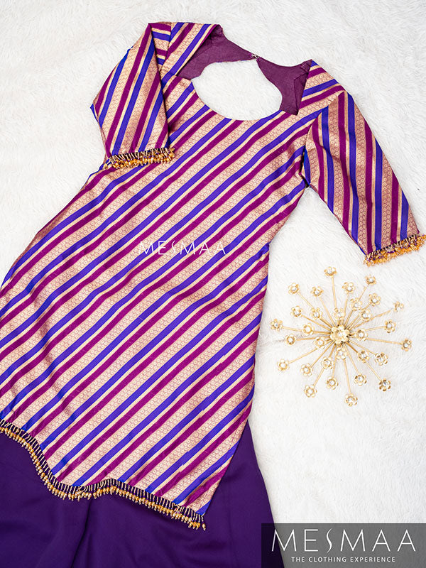 Shades of purple sharara set