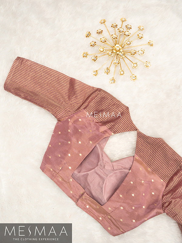 Pastel pink tissue blouse