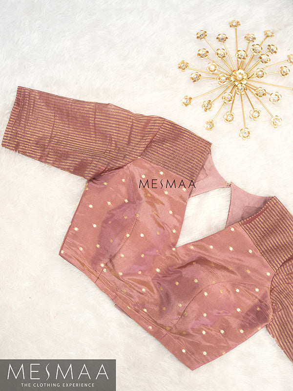 Pastel pink tissue blouse