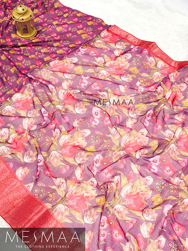 Organza saree
