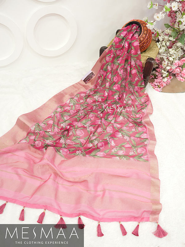 Organza saree