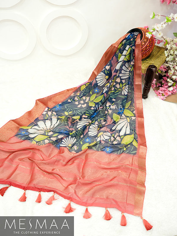 Organza saree