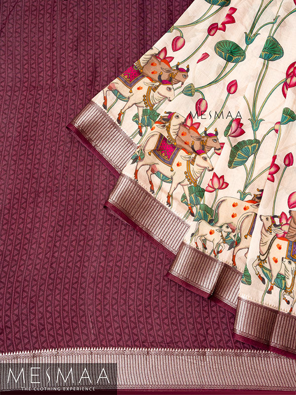 Mul mul cotton saree